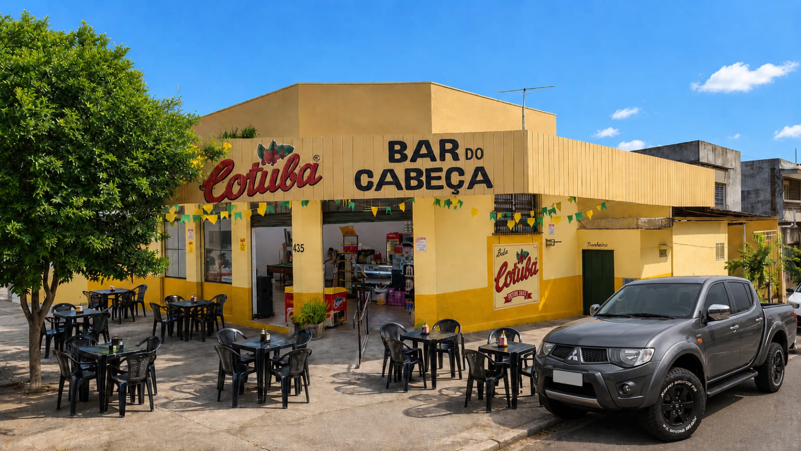 Fachada do Bar do Cabeça